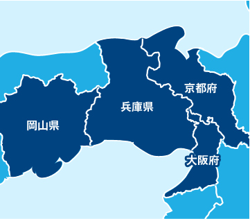 出張サポートエリア地図画像